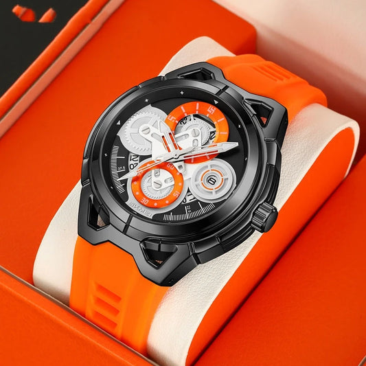 Herren Fashion-Uhr — Silikonarmband, Sportlich