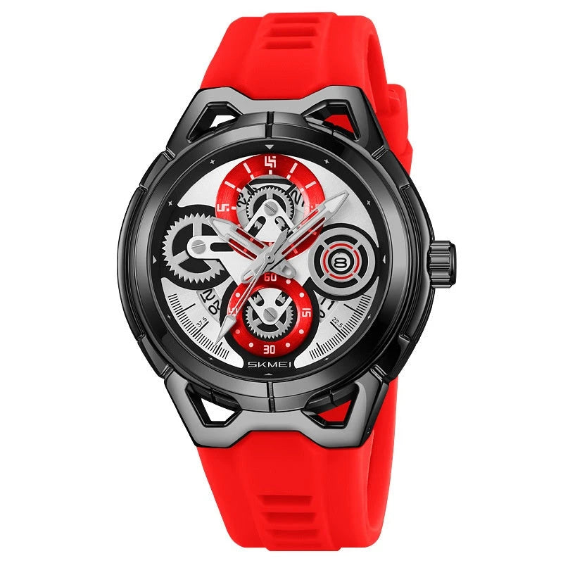 Herren Fashion-Uhr — Silikonarmband, Sportlich