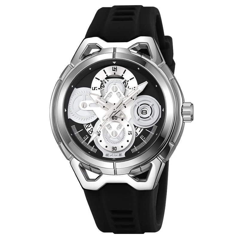 Herren Fashion-Uhr — Silikonarmband, Sportlich