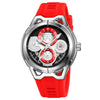 Herren Fashion-Uhr — Silikonarmband, Sportlich