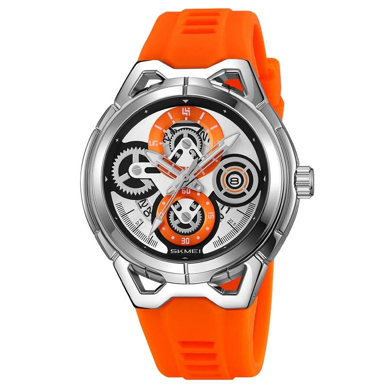 Herren Fashion-Uhr — Silikonarmband, Sportlich