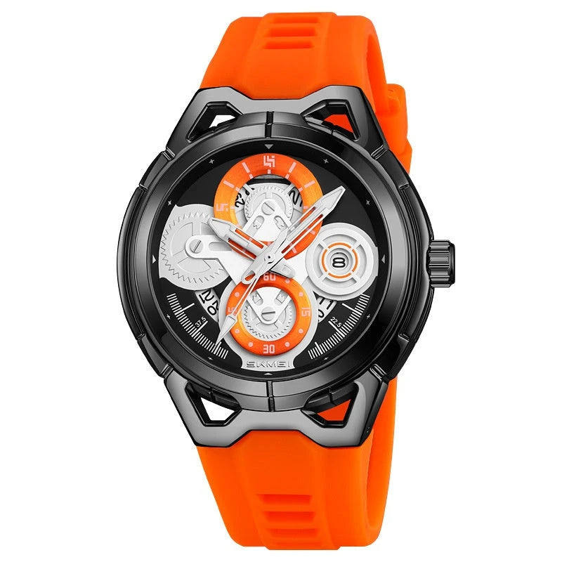 Herren Fashion-Uhr — Silikonarmband, Sportlich