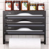 4-in-1 Frischhaltefolien-Spender — Küchenorganizer mit Cutter