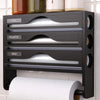 4-in-1 Frischhaltefolien-Spender — Küchenorganizer mit Cutter