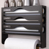 4-in-1 Frischhaltefolien-Spender — Küchenorganizer mit Cutter
