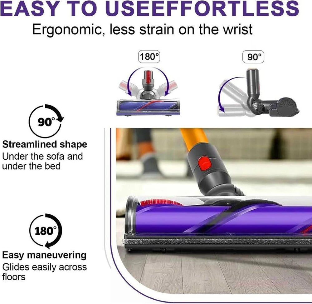 Ersatz-Bodendüse für Dyson V7/V8/V10/V11/V15 — Elektrische Turbobürste