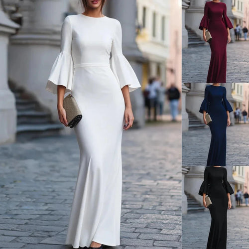 Elegantes Abendkleid — Meerjungfrau-Silhouette, Bodenlang