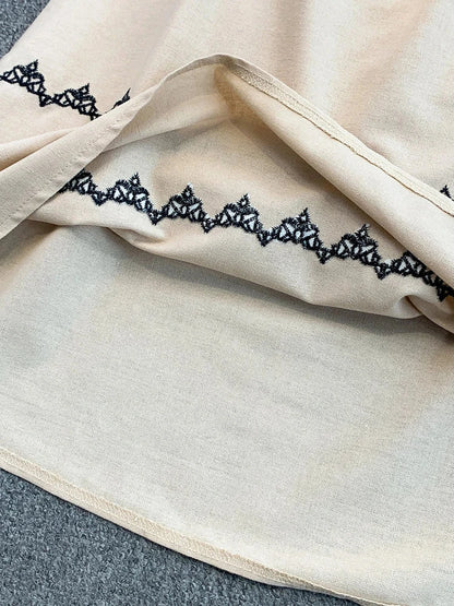 Boho Maxikleid mit Stickerei