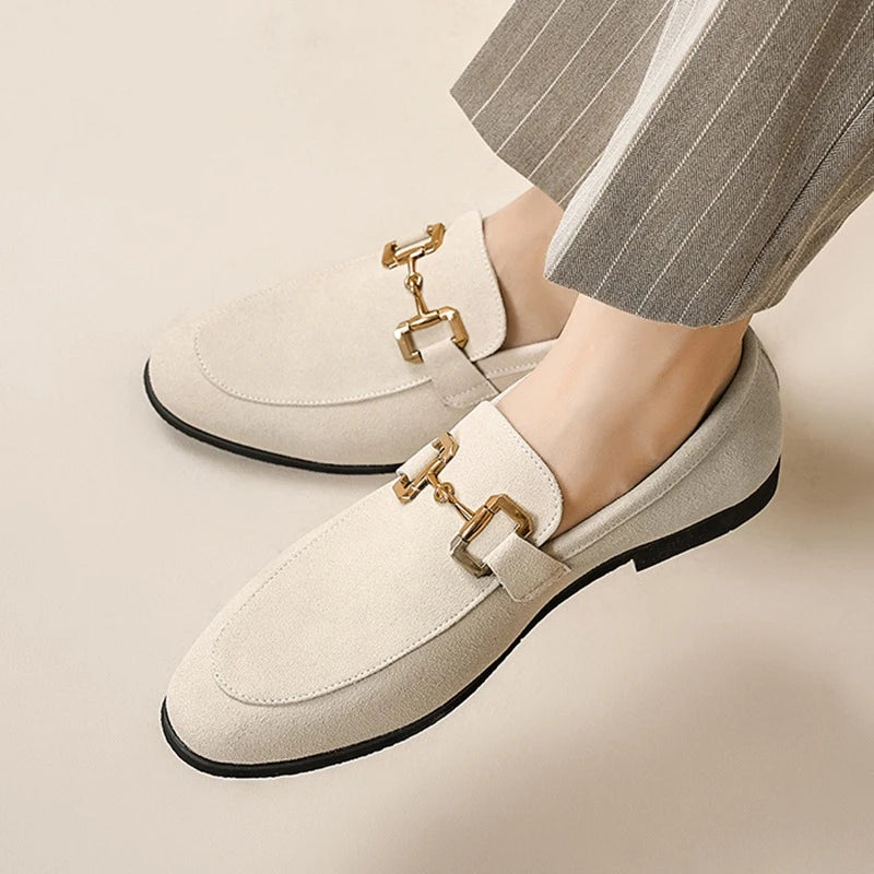 Herren Wildleder-Loafer im Gommino-Stil