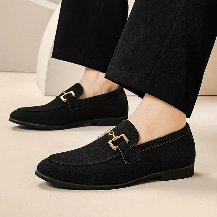 Herren Wildleder-Loafer im Gommino-Stil