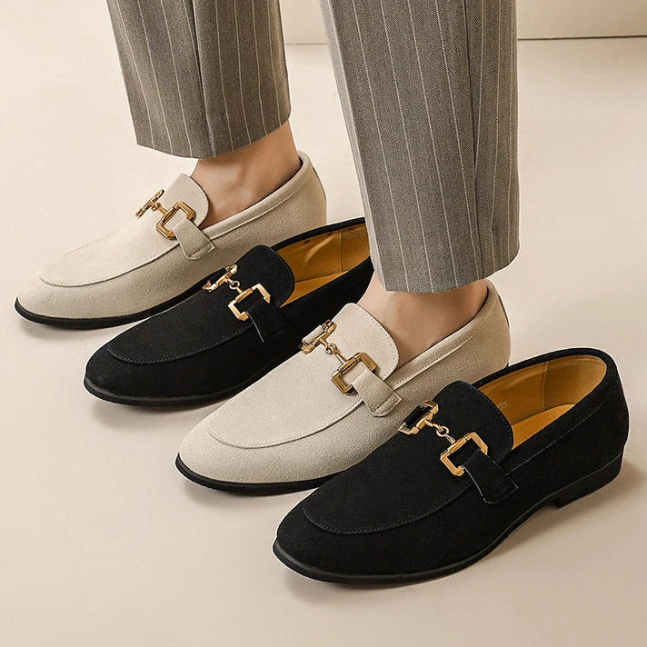 Herren Wildleder-Loafer im Gommino-Stil