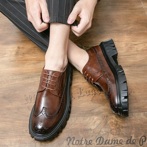 Herren Business-Schuhe im Brogue-Stil