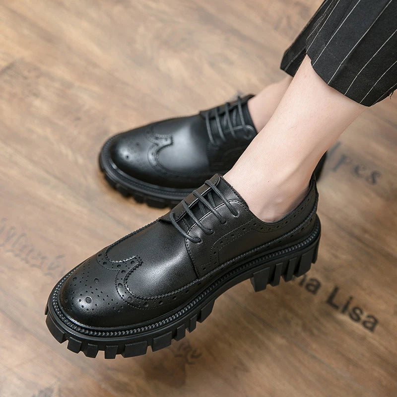 Herren Business-Schuhe im Brogue-Stil