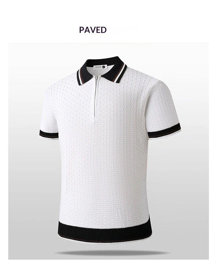 Gestreiftes Business-Casual Shirt — Viskose