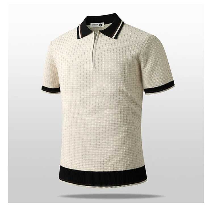 Gestreiftes Business-Casual Shirt — Viskose