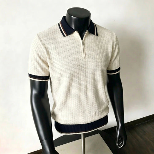 Gestreiftes Business-Casual Shirt — Viskose