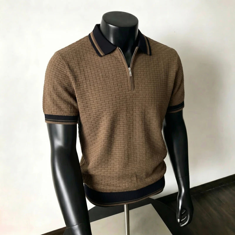Gestreiftes Business-Casual Shirt — Viskose