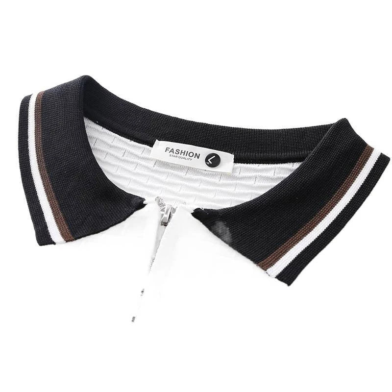 Gestreiftes Business-Casual Shirt — Viskose