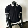 Gestreiftes Business-Casual Shirt — Viskose