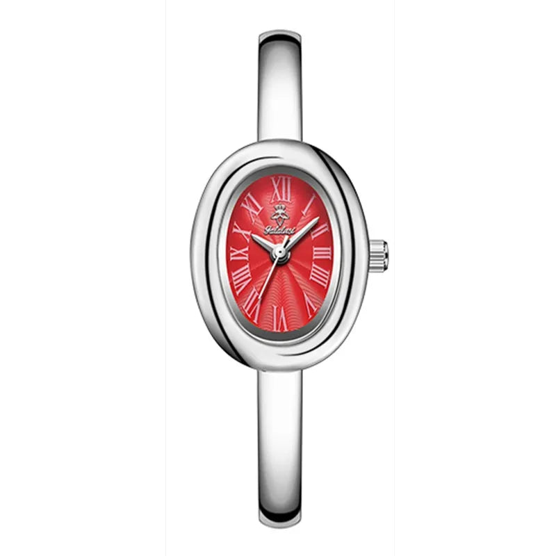 Damen Quarzuhr — Oval & Vielseitig, Retro-Design