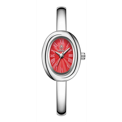 Damen Quarzuhr oval Retro