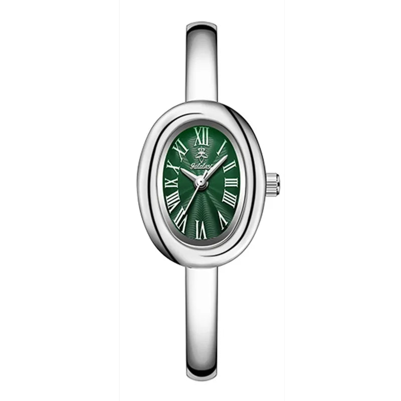 Damen Quarzuhr — Oval & Vielseitig, Retro-Design