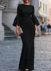 Elegantes Abendkleid — Meerjungfrau-Silhouette, Bodenlang